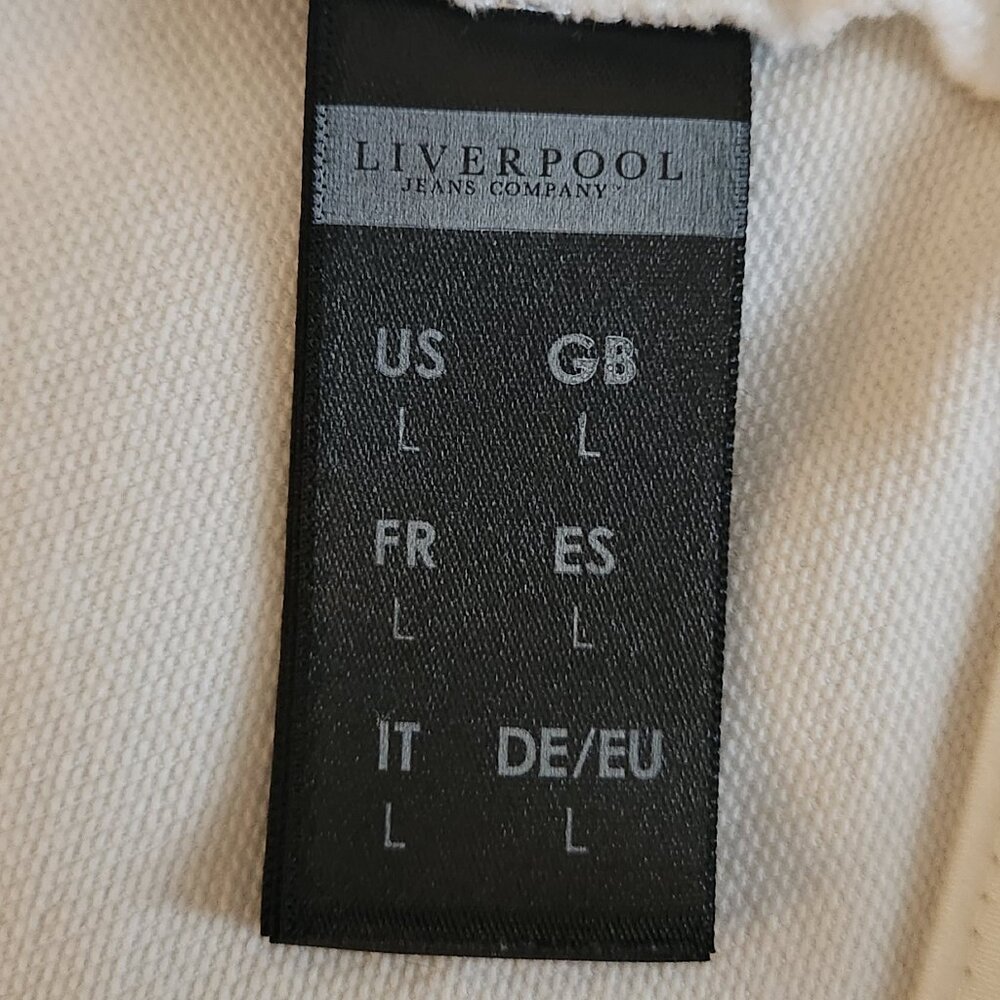 Liverpool Kolten Women's White Denim Jacket – Size Large - Picture 13 of 14